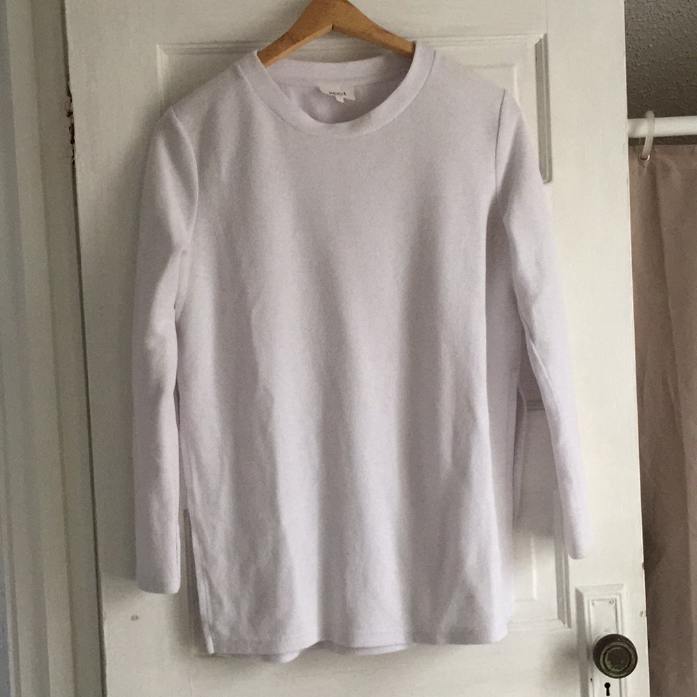 ASOS white terry cloth top